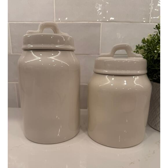 Rae Dunn Merry and Give Watercolor Christmas Canisters - Picture 4 of 13